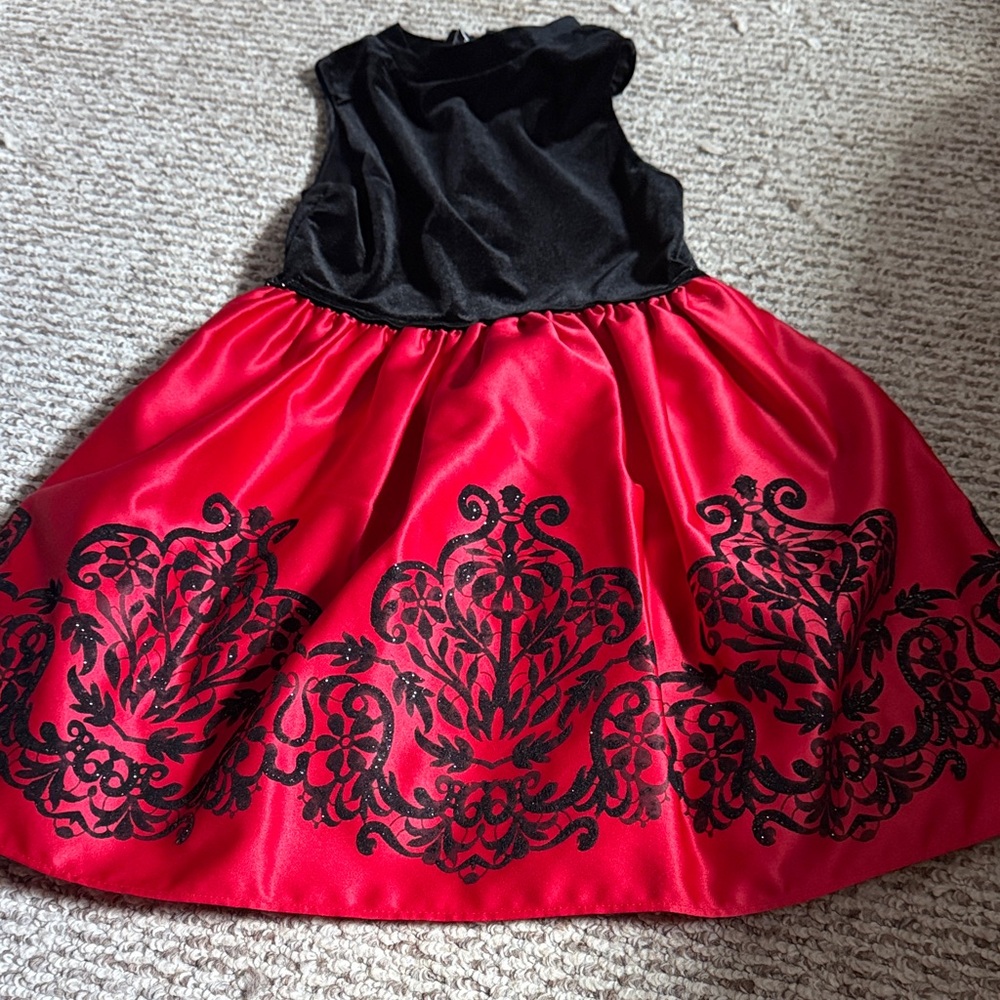 Rare Editions Black and Red Kids Formal Dress**